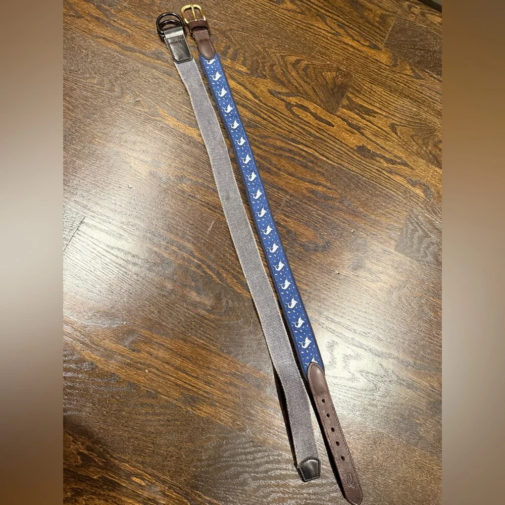 Kid’s Sz 24 Gray Canvas D-Ring Belt